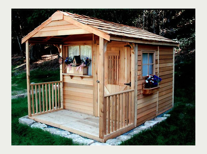 Club House　クラブハウス 8x12 木製小屋「シダーシェッド」