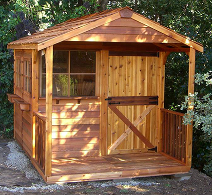 Club House　クラブハウス 8x12 木製小屋「シダーシェッド」